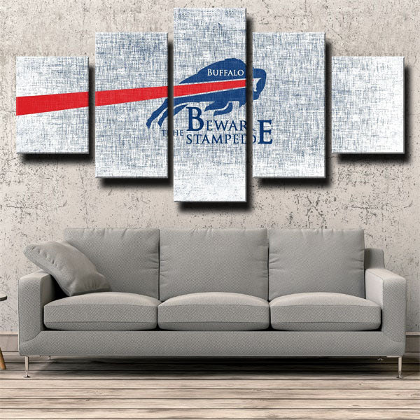 NFL Buffalo Bills Gaty Sketch 5 Panel Canvas NFL Buffalo Bills Gaty Sketch 5 Panel Canvas