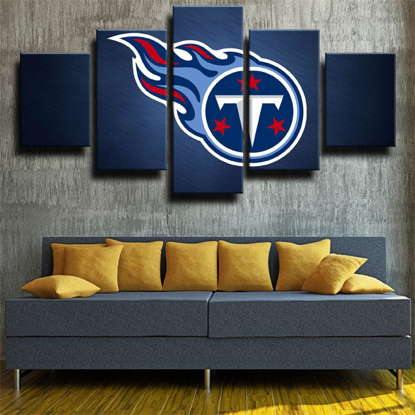 NFL Tennessee Titans Simple Logo 5 Panel Canvas NFL Tennessee Titans Simple Logo 5 Panel Canvas