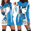 NFL Carolina Panthers Snoopy Lover Women Hoodie Dress