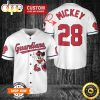 MLB Cleveland Guardians Custom Name Number Mickey White Baseball Jersey