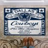 NFL Dallas Cowboys Five Time Champions Rubber Doormat