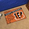 NFL Cincinnati Bengals Happy Holiday Rubber Doormat