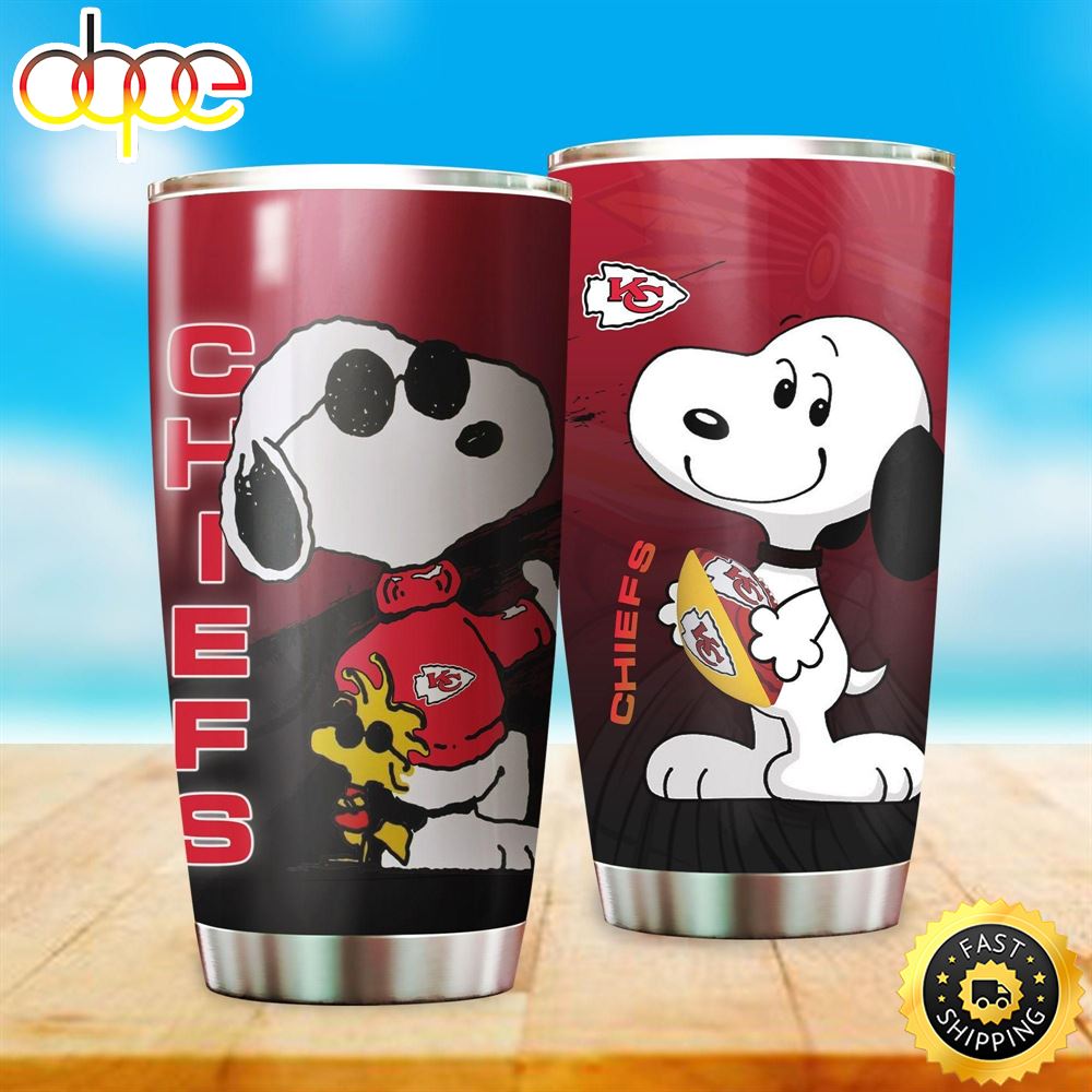 NFL Kansas City Chiefs Snoopy Tumbler NFL Kansas City Chiefs Snoopy Tumbler