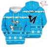 MLB Miami Marlins Snoopy Ugly Christmas Pullover Hoodie