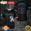 MLB Miami Marlins Custom Name Number Mickey Black Baseball Jersey
