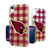 NFL Arizona Cardinals Plaid Design Glitter Phone Case