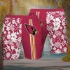 NFL Arizona Cardinals Tropical Flower Men Beach Shorts