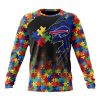 NFL Buffalo Bills Custom Name Number Autism Awareness Design Sweatshirt