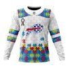 NFL Buffalo Bills Custom Name Number Autism Awareness Sweatshirt