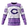 NFL Chicago Bears Custom Name Number Fight Cancer Sweatshirt