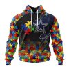 NFL Dallas Cowboys Custom Name Number Autism Awareness Design Pullover Hoodie
