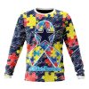 NFL Dallas Cowboys Custom Name Number Puzzle Autism Awareness Sweatshirt