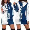 NFL Indianapolis Colts Blue White Women Hoodie Dress
