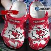 NFL Kansas City Chiefs Custom Name Red White Crocs