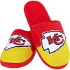 NFL Kansas City Chiefs Red Yellow In-House Slippers