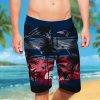 NFL New England Patriots Coconut Tree Men Beach Shorts