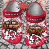 NFL Kansas City Chiefs Custom Name Super Bowl Champions Crocs