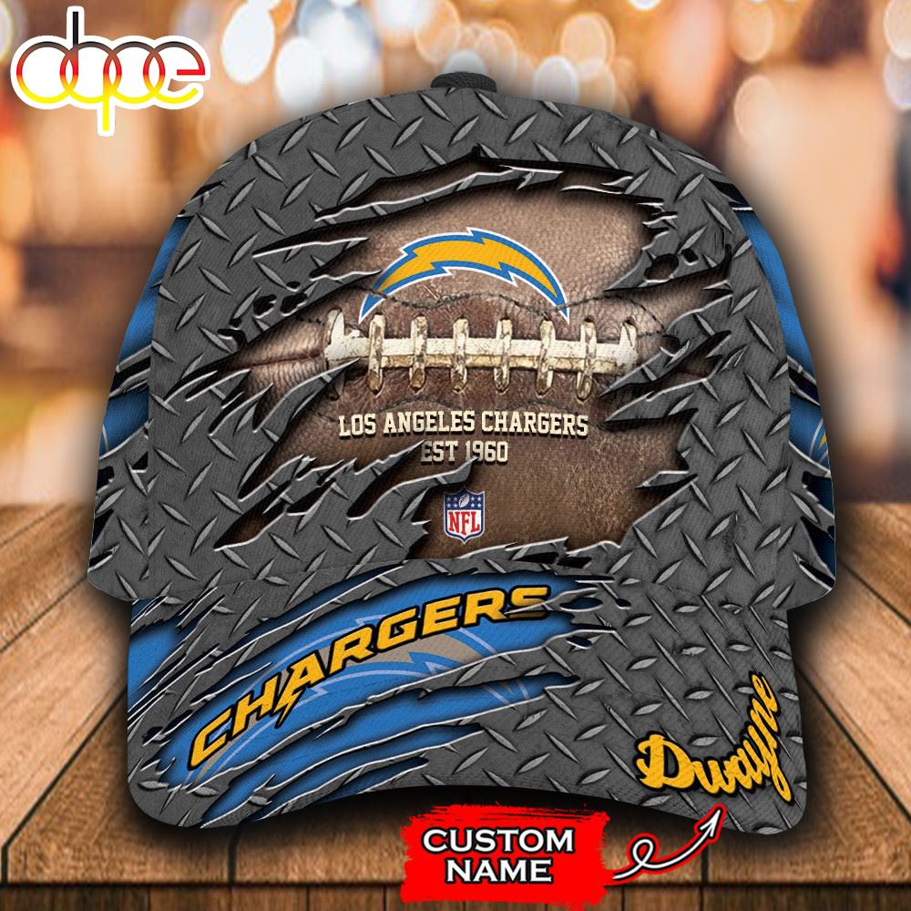 NFL Los Angeles Chargers Custom Name EST 1960 Classic Cap NFL Los Angeles Chargers Custom Name EST 1960 Classic Cap