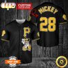 MLB Pittsburgh Pirates Custom Name Number Mickey Black Baseball Jersey