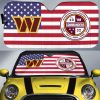 NFL Washington Commanders US Flag Car Sunshade