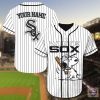 MLB Chicago White Sox Custom Name Snoopy Baseball Jersey