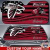 NFL Atlanta Falcons Custom Name American Flag Car Sunshade