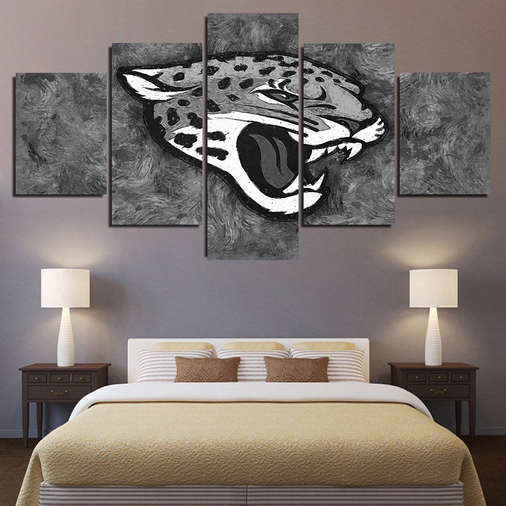 NFL Jacksonville Jaguars Wall Art 5 Panel Canvas NFL Jacksonville Jaguars Wall Art 5 Panel Canvas