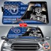 NFL Tennessee Titans Custom Name Skeleton Car Sunshade