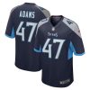 Tennessee Titans Andrew Adams Nike Navy NFL Game Jersey