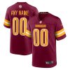 Washington Commanders Nike Burgundy Custom NFL Game Jersey
