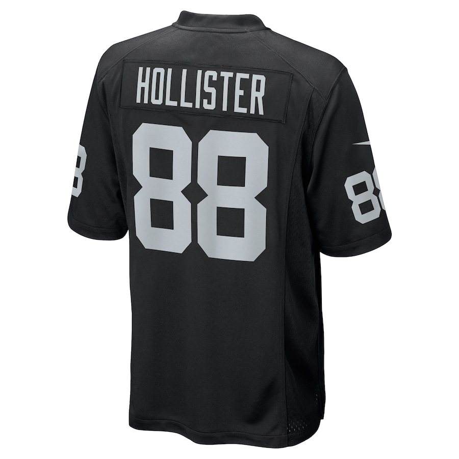 Las Vegas Raiders Jacob Hollister Nike Black NFL Game Jersey Las Vegas Raiders Jacob Hollister Nike Black NFL Game Jersey