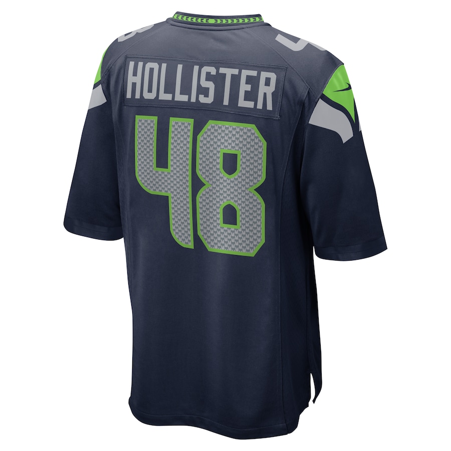 Seattle Seahawks Jacob Hollister Nike College Navy NFL Game Jersey Seattle Seahawks Jacob Hollister Nike College Navy NFL Game Jersey