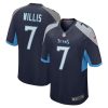 Tennessee Titans Malik Willis Nike Navy NFL Game Jersey