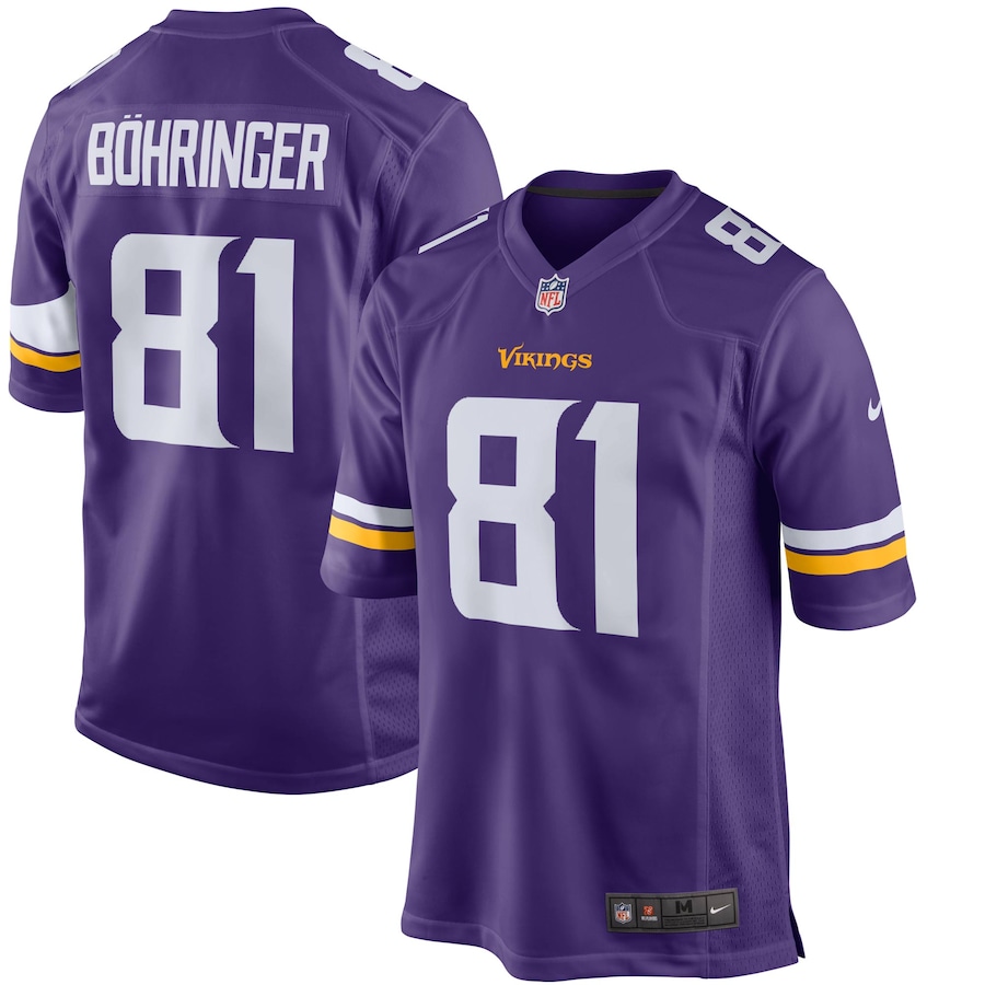 Minnesota Vikings Moritz Bohringer Nike Purple NFL Game Jersey Minnesota Vikings Moritz Bohringer Nike Purple NFL Game Jersey