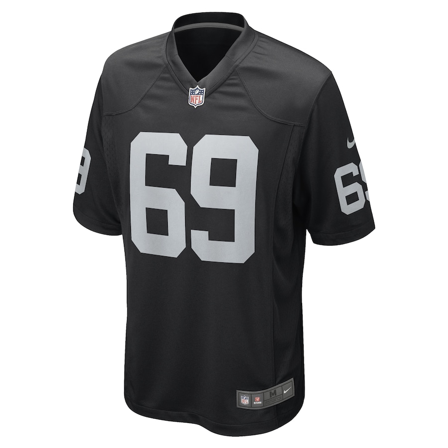 Las Vegas Raiders Myron Tagovailoa-Amosa Nike Black NFL Game Jersey Las Vegas Raiders Myron Tagovailoa-Amosa Nike Black NFL Game Jersey