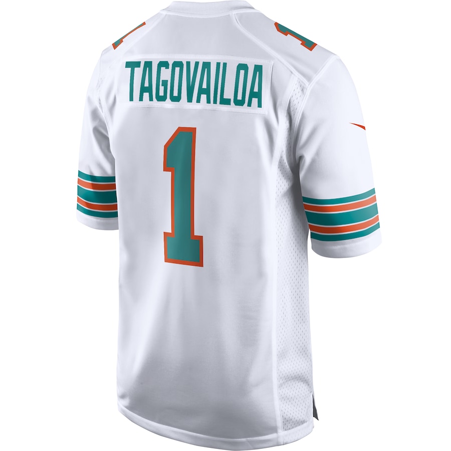 Miami Dolphins Tua Tagovailoa Nike White Alternate NFL Game Jersey