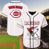 MLB Cincinnati Reds Custom Name Snoopy Baseball Jersey