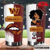 NFL Washington Commanders Custom Name Lips Tumbler