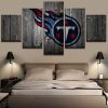 NFL Tennessee Titans Wood 5 Panel Canvas