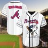 MLB Atlanta Braves Custom Name Snoopy Baseball Jersey