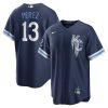 Kansas City Royals Salvador Perez Nike Navy City Connect MLB Replica Jersey