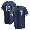 Kansas City Royals Whit Merrifield Nike Navy City Connect MLB Replica Jersey