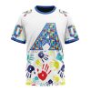 MLB Arizona Diamondbacks Custom Name Number Autism Awareness T-Shirt