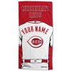 MLB Cincinnati Reds Custom Name Jersey Style Beach Towel