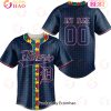MLB Detroit Tigers Custom Name Number Autism Awareness Baseball Jersey