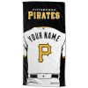 MLB Pittsburgh Pirates Custom Name Jersey Style Beach Towel