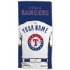 MLB Texas Rangers Custom Name Jersey Style Beach Towel