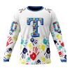MLB Texas Rangers Custom Name Number Autism Awareness Sweatshirt
