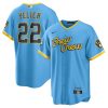 Milwaukee Brewers Christian Yelich Nike Blue City Connect MLB Replica Jersey