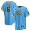Milwaukee Brewers Lorenzo Cain Nike Blue City Connect MLB Replica Jersey